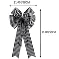 thumbnail image 2 of Lazo Hongsome con rayas blancas y negras para Halloween, otoño, 30 cm x 50 cm, 2 of 7