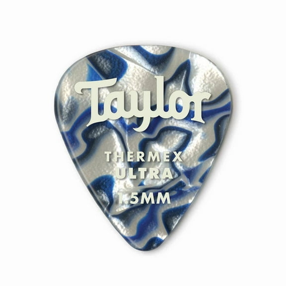 Taylor Premium 351 Thermex Ultra Guitar Picks in Blue Swirl 1.50mm, 6-pack