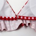 thumbnail image 3 of xiaxaixu Maillots de Bain à Carreaux Femmes Doux à Volants Taille Basse, 3 of 5