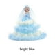 thumbnail image 2 of Vestido de Muñeca Cateissary para Bebé Adorable Cumpleaños Azul Brillante, 2 of 6