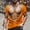 Orange, variant on Yaoyar Men's Fashion Muscular Print T-Shirt Splicing Fitness Round Neck Short Sleeve T-Shirt Big and Tall Sky Blue,XL