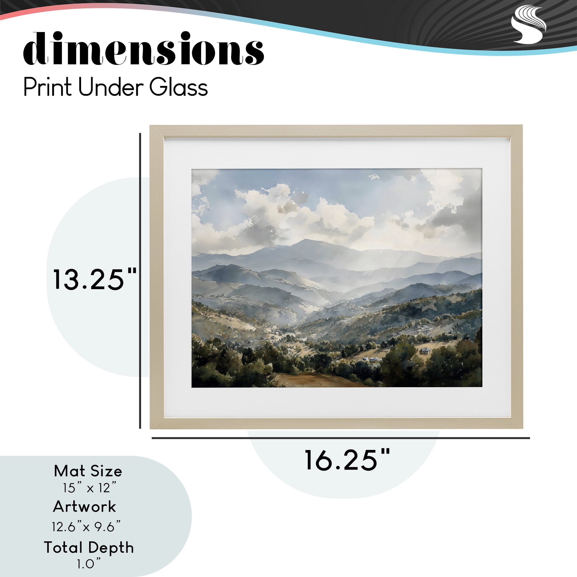 Stupell Industries Everything Under The Sun Birch Framed Print Under Glass, design by Franklyn Gregory