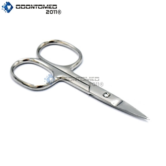 OdontoMed2011 Cuticle Nail Scissors Medium Fine Manicure Tools 3.5",1 Pcs