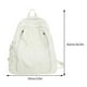 thumbnail image 3 of Mochila grande Bolso casual unisex de lona de gran capacidad para mujeres y hombres al aire libre (blanco), 3 of 7
