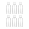 thumbnail image 1 of TAILTOSS 6Pcs Travel Containers 50Ml Plastic Empty Bottles with Caps High Transparency and Easy Dispense, 1 of 8