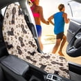 thumbnail image 4 of XYZCANDO Dachshund Paw Prints Car Seat Towel Cover, Compatible with Van Truck Seat, Terry Cloth Car Seat Covers for Cars Vans Easy to Install, 4 of 7