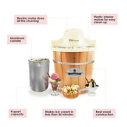 Elite EIM-924L 4-Qt. Old Fashioned Electric Ice Cream Maker