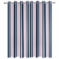 thumbnail image 2 of Outdoor Curtains for Patio Waterproof, Navy Blue Pink Striped Windproof Pravicy Outside Porch Blackout Curtain, Modern Minimalist Ombre Lines Sun Blocking Curtains for Cabana 2 Panels 54"x84", 2 of 9