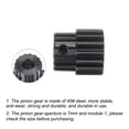 thumbnail image 3 of Uxcell 6mm Aperture 15T Mod 1 45# Steel Spur Diff Differential Motor Pinion Gear, 3 of 5