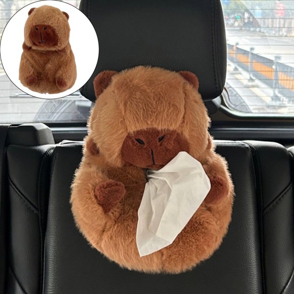 Ceimmolca Capybara Tissue Box Cover Car Tissue Holder Napkin Dispenser Decorative Tissue Holder Tissue Box For Living Room Desk Bedroom Home Car Table