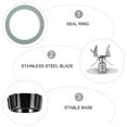 thumbnail image 3 of Phenofice Juicer Accessories Blender Gasket Replacement Black 1 Set, 3 of 7