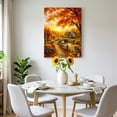 thumbnail image 2 of Canvas Wall Art, Orange Fall Framed Canvas Prints for Bedroom Dining Room, Farmhouse Country Pumpkins Maple Leaves Trees Large Gallery Wrapped Wall Decor for Home Office, Gifts, 20"x24" Ship Next Day, 2 of 2
