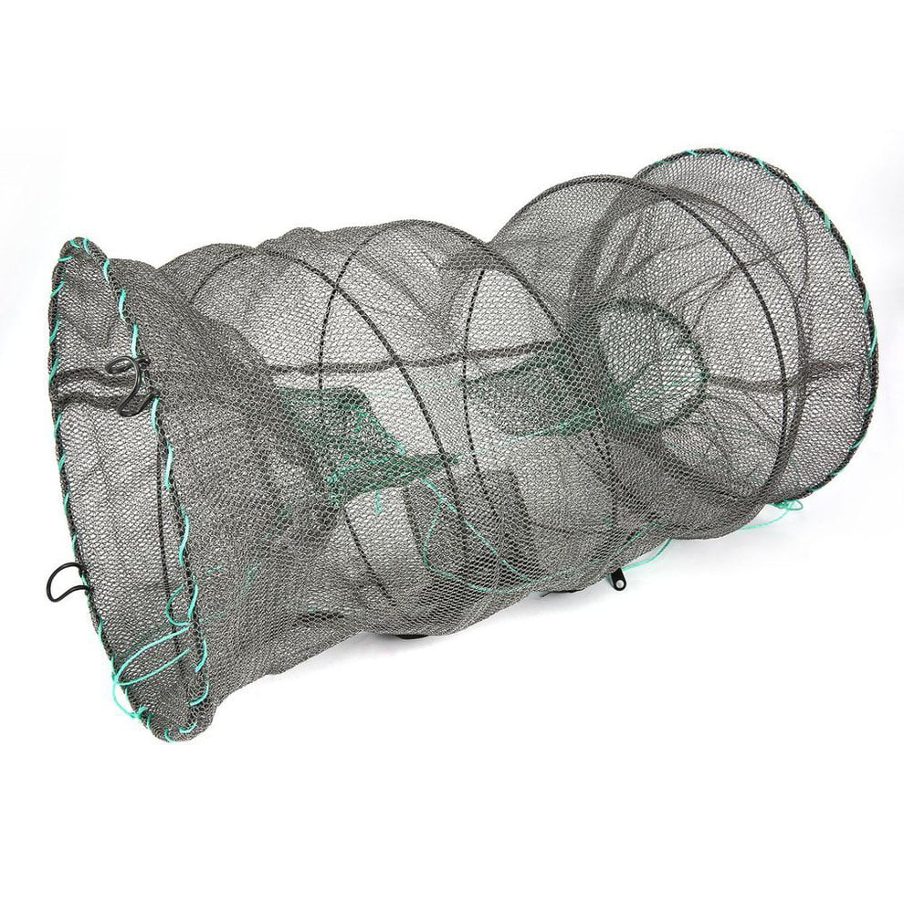 Lobster Crab Net Bait Live Trap Pot Eel Fish Prawn Shrimp Fishing Cage N3T7 