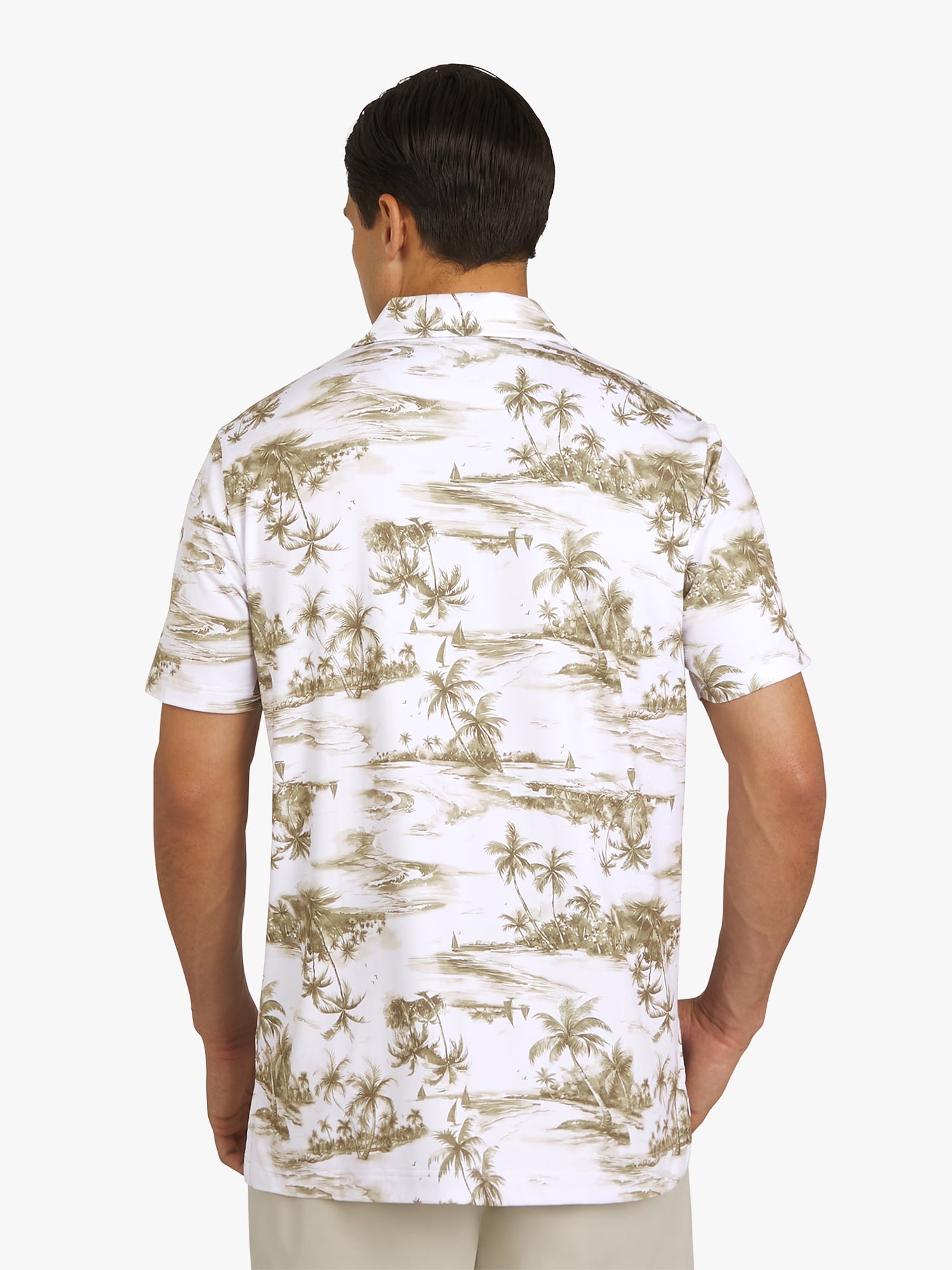 Chaps Men's and Big Men's Everyday Performance Printed Polo Shirt, Sizes S-3XL