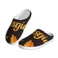 thumbnail image 2 of KLL Happy Thanksgiving 1 Pattern Adult Unisex Cozy Slippers,Fuzzy Slip-on Slippers TPR Sole Slippers Comfort Plush Home Footwear for Indoor & Outdoor-8, 2 of 7
