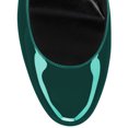 thumbnail image 3 of FSJ Women Comfortable Adjustable Double Strap Mary Jane Shoes Rounded Closed Toe Crystal Chunky Block Low Heel Pumps Business Date Dress Shoes Size 8 Green, 3 of 4