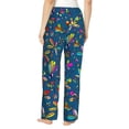 thumbnail image 3 of Pajama Pants Women, Colorful Dragonfly Butterfly Sweatpants Soft Sleep Lounge Pants, Casual PJ Bottoms Pants with Pockets, 3 of 5