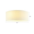 thumbnail image 5 of LEDET 15.7 in. White Ceiling Light Rattan Weaving Shade Home Decor Pendant Lamp, 5 of 8