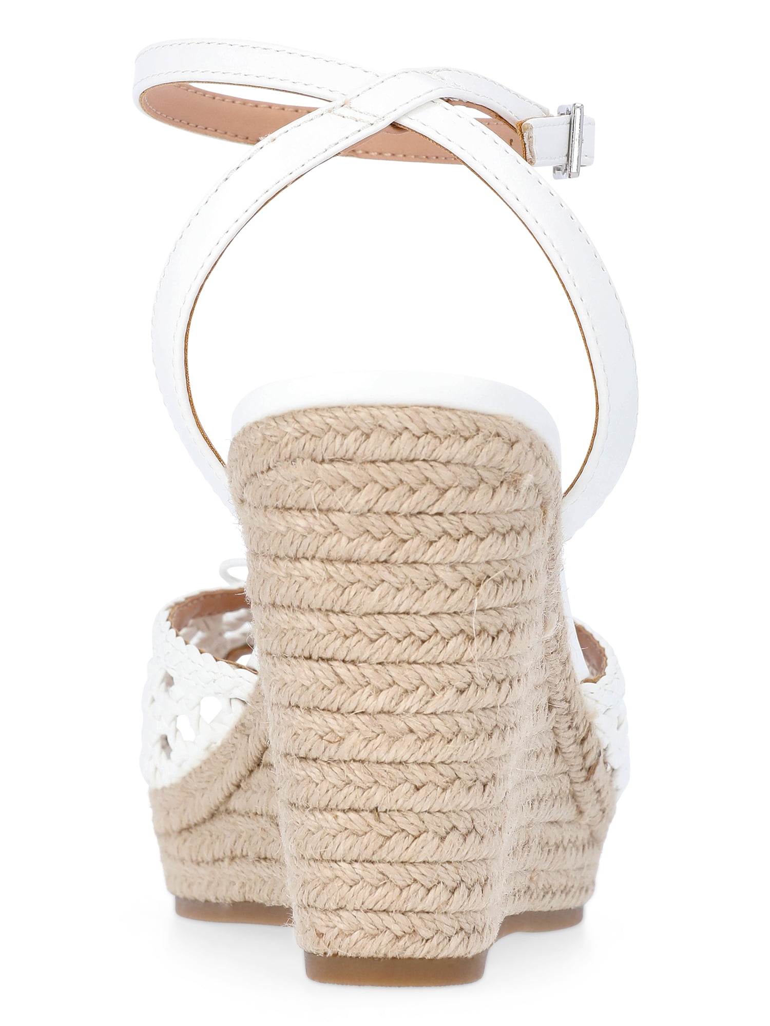 Time and Tru Women's Bow Espadrille Wedge Sandals