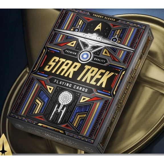 Star Trek (Enterprise, Kirk, Spock, Scot) Dark Themed Playing Cards by Theory 11