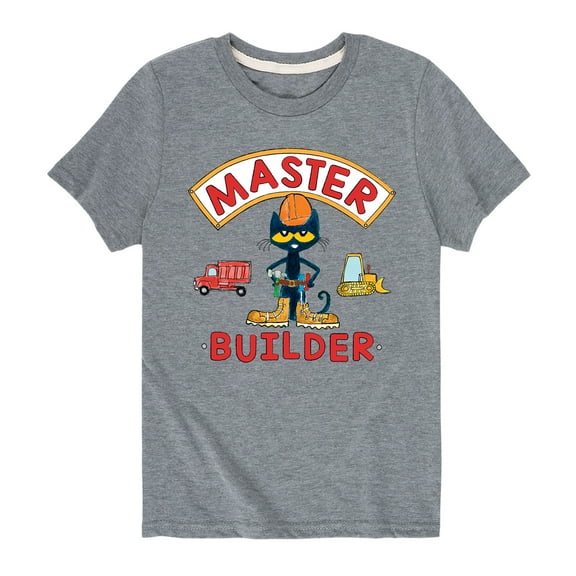 Pete The Cat - Master Builder - Toddler Short Sleeve Graphic T-Shirt