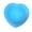 Light Blue, variant on Green 7Cm Heart Shape Single Cavity Silicone Muffin Cup Cake Mold For Baking And Crafts Green