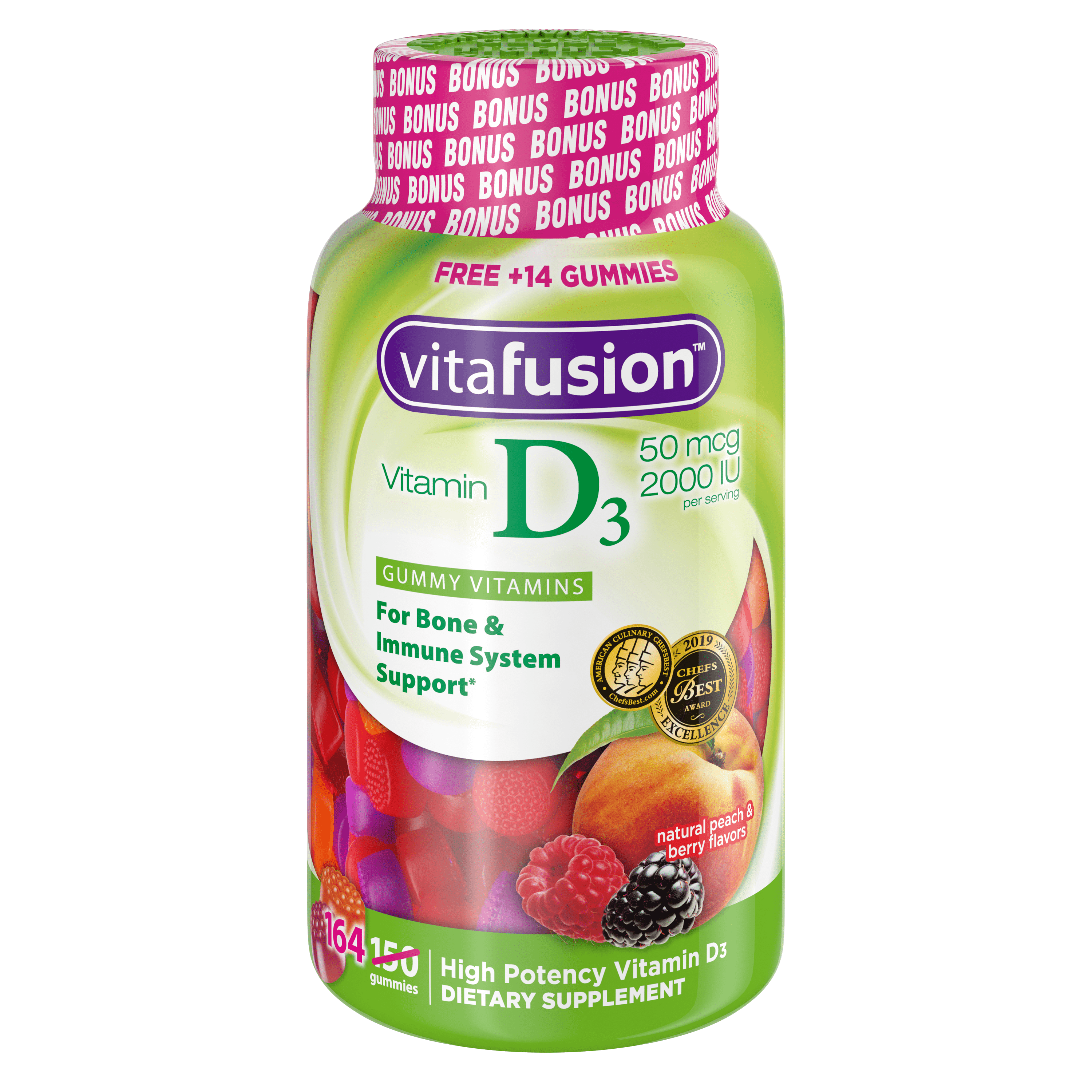 Vitafusion Vitamin D3 Gummy Vitamins 164ct 5838