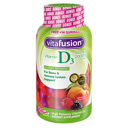 Vitafusion Vitamin D3 Gummy Vitamins, 164ct (The Best Vitamin D3 Supplement)