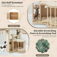 thumbnail image 6 of Gymax 55'' Tall Cat Tree Tower Multi-Layer Wooden Activity Center w/ Rest Condo & Hammock, 6 of 10