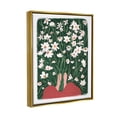 thumbnail image 2 of Stupell Industries Standing in Peaceful Flower Meadow Blooming Daisies Painting Painting Metallic Gold Floating Framed Canvas Print Wall Art, Design by Birgit Maria Kiennast, 2 of 5