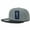 Grey/Black, variant on Vinyl Brim Snapbacks, Brown/Black