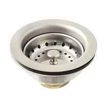 Kingston Brass K121BPN Fresno 3-1/2 Inch Stainless Steel Kitchen Sink Basket Strainer in Polished Nickel