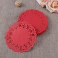thumbnail image 3 of GOOHOCHY  100 Pcs Round Lace Paper Table Linens Decoupage Napkins, 3 of 8