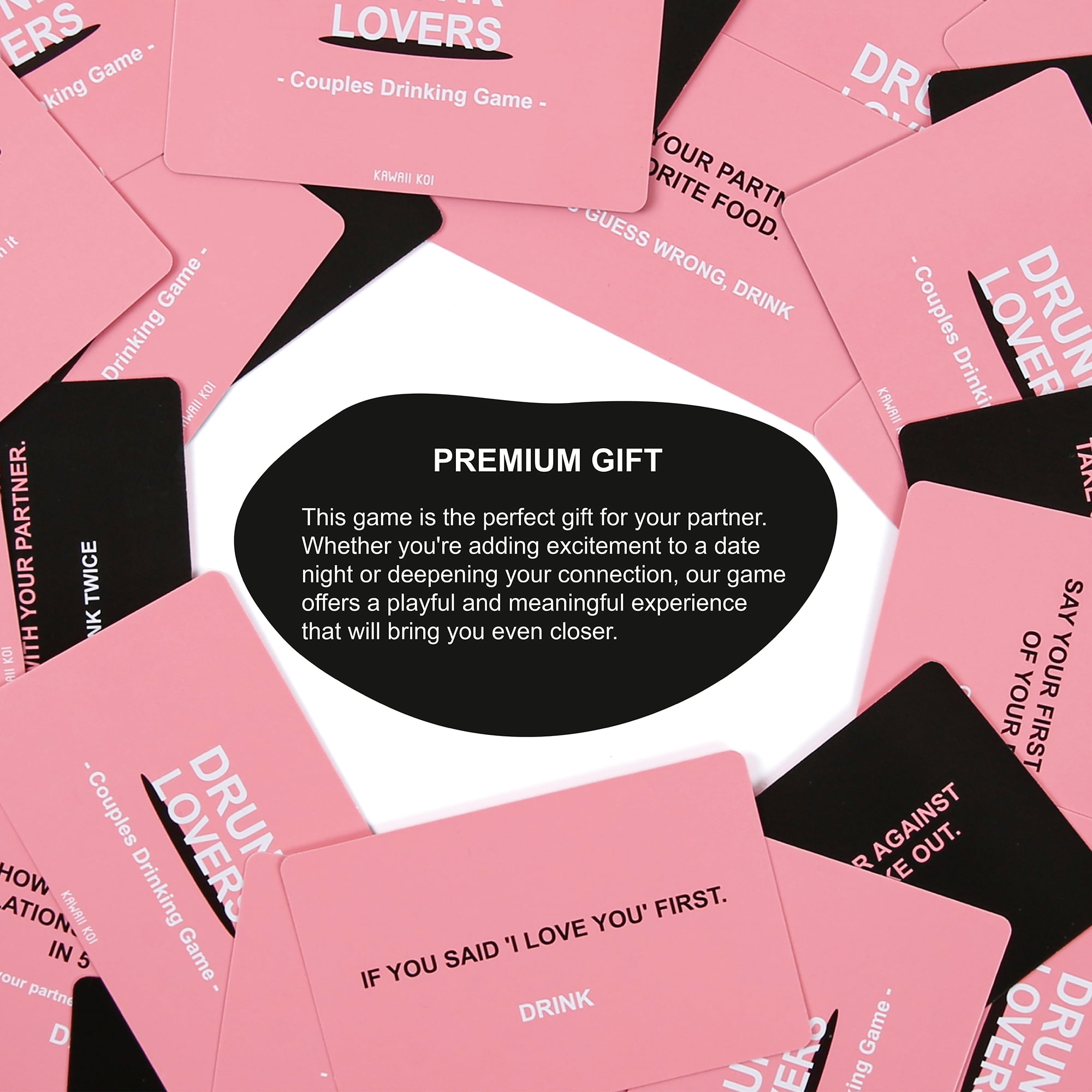 Drunk Lovers - Couples Games Couples Drinking  Game for Date Night, 54  Cards