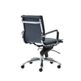 thumbnail image 4 of 25.99" X 26.78" X 38.39" Low Back Office Chair in Blue with Chromed Steel Base, 4 of 6