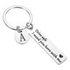 thumbnail image 1 of Uxcell Llave de Seguridad, 1 Juego de Llave con Letra A Te Necesito Aquí Conmigo, Plata, 1 of 6