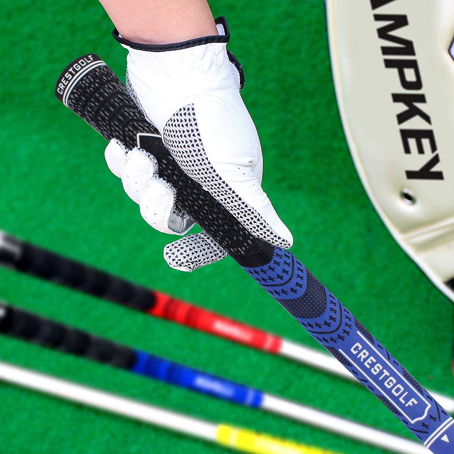 Crestgolf Golf Grips 13pcs All Weather Performance Golf Club Grips  Thread Technology Rubber Combine with Carbon Yard
