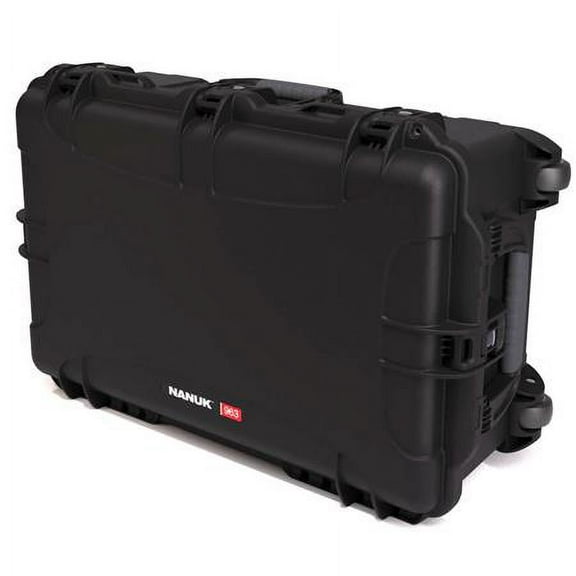 Wheeled Series 963 Lightweight NK-7 Resin Waterproof Hard Case without Foam, Black