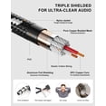 thumbnail image 2 of Cable XLR VANDESAIL Extensión XLR trenzada de nailon largo de 76 m, 2 of 8