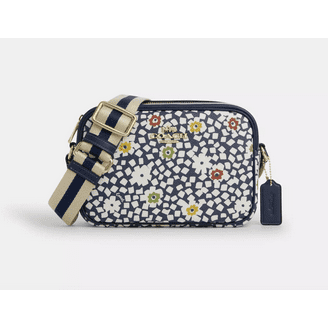 Coach Mini Jamie Crossbody In Signature Canvas With Floral Print