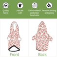 thumbnail image 6 of Cauagu Rose Flowers Pattern Winter Pet Hoodie Sweatshirts- Dog Hoodie Sweater with Leash Hole - Cute Dog Hoodie - Pet Clothes Puppy Cat Custume -XX-Large, 6 of 8