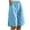 Light Blue, variant on BLVB Linen Shorts for Women Wide Leg Knee Length Bermuda Shorts Summer Casual Long Shorts Loose High Waisted Beach Vacation Clothes