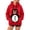 Red, variant on Pet Pouch Hoodie Sweatshirt for Women Men Long Sleeve Drawstring Oversized Pullover with Front Pet Pouch Cute Xmas Cartoon Animal Graphic Casual Wear for Cat Dog Lovers Saffron L