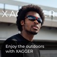 thumbnail image 6 of Xagger Half Frame Polarized Sports Sunglasses for Men Women UV400 Wrap Around Baseball Running Cycling Glasses, 6 of 6