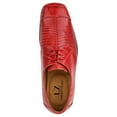 thumbnail image 4 of LIBERTYZENO Mens Genuine Leather Male Oxford Style Lace Up Dress Shoes, Red, 8.5, 4 of 8