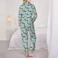 thumbnail image 6 of Goofa Christmas Dachshund Printed Women’s 2 Piece Pajama Set Super,Pajamas Women's Long Sleeve Sleepwear Soft Button Down Loungewear Pjs Lounge Set Nightwear-XX-Large, 6 of 9
