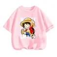 thumbnail image 3 of Camiseta de una pieza de Anime para adolescentes, camisetas de manga corta de verano, ropa para niños, camisetas de Luffy para niñas, camisetas de Sonic, 3 of 5