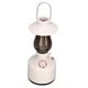thumbnail image 4 of Altavoz de luz nocturna vintage IPX4 impermeable de mano sonido envolvente de 360 grados luz nocturna retro con música blanco, 4 of 5