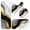 Black and Gold Marble Pattern, variant on Black and Gold Marble Pattern Bathroom Rug Set 4 Piece,Includes Contour,Lid Cover,Bath Mat,Non-Slip Extra Soft Absorbent Washable