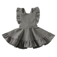 thumbnail image 1 of 5 yearsD6Pudcoco, faldas con tirantes de tutú para niños pequeños, faldas de pana con volantes para niñas pequeñas, ropa sólida con lazo de botón de otoño para verano 2020 esquí esquí Gafas de esquí, 1 of 5